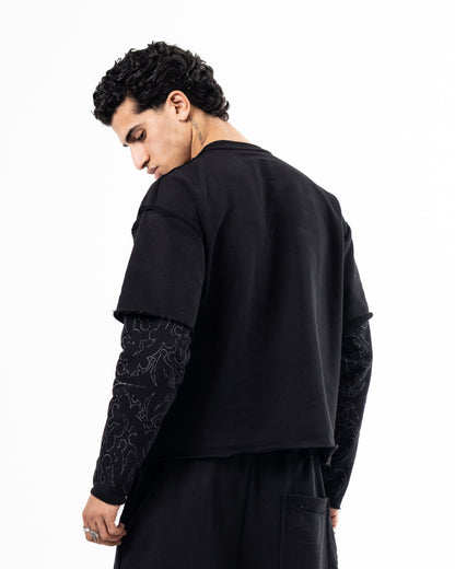 Black phantom crewneck