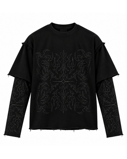 Black phantom crewneck