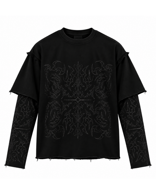 Black phantom crewneck