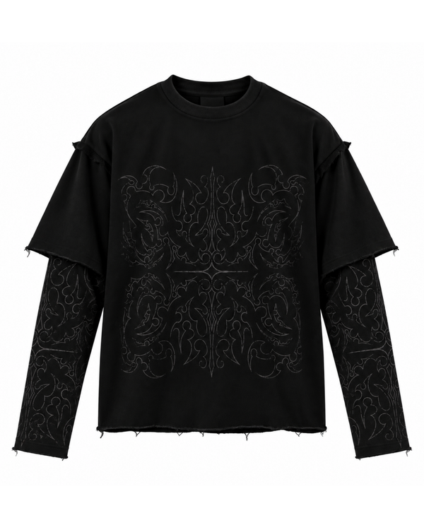 Black phantom crewneck